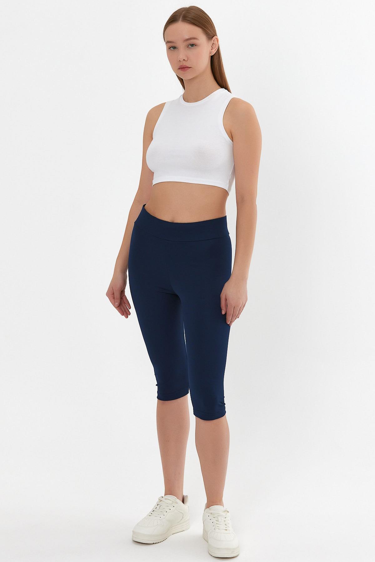 YÜKSEK BEL TOPARLAYICI KAPRİ TAYT