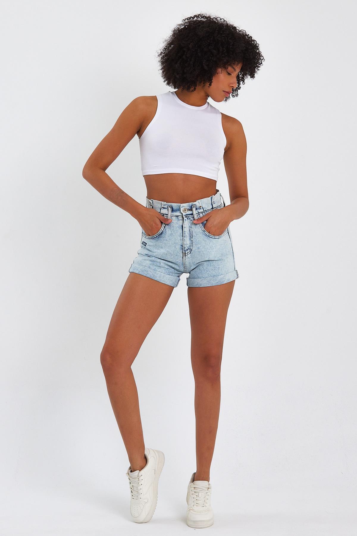 ÖZEL KOLEKSİYON DENİM MİNİ ŞORT