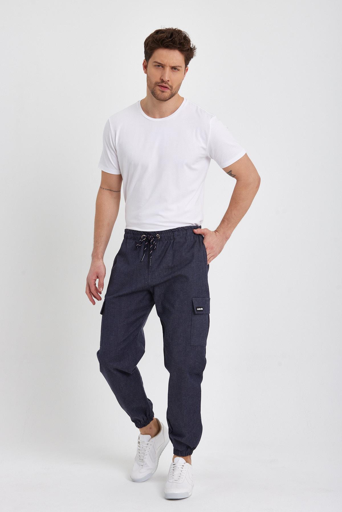 PAÇASI LASTİKLİ KARGO CEPLİ JOGGER PANTOLON