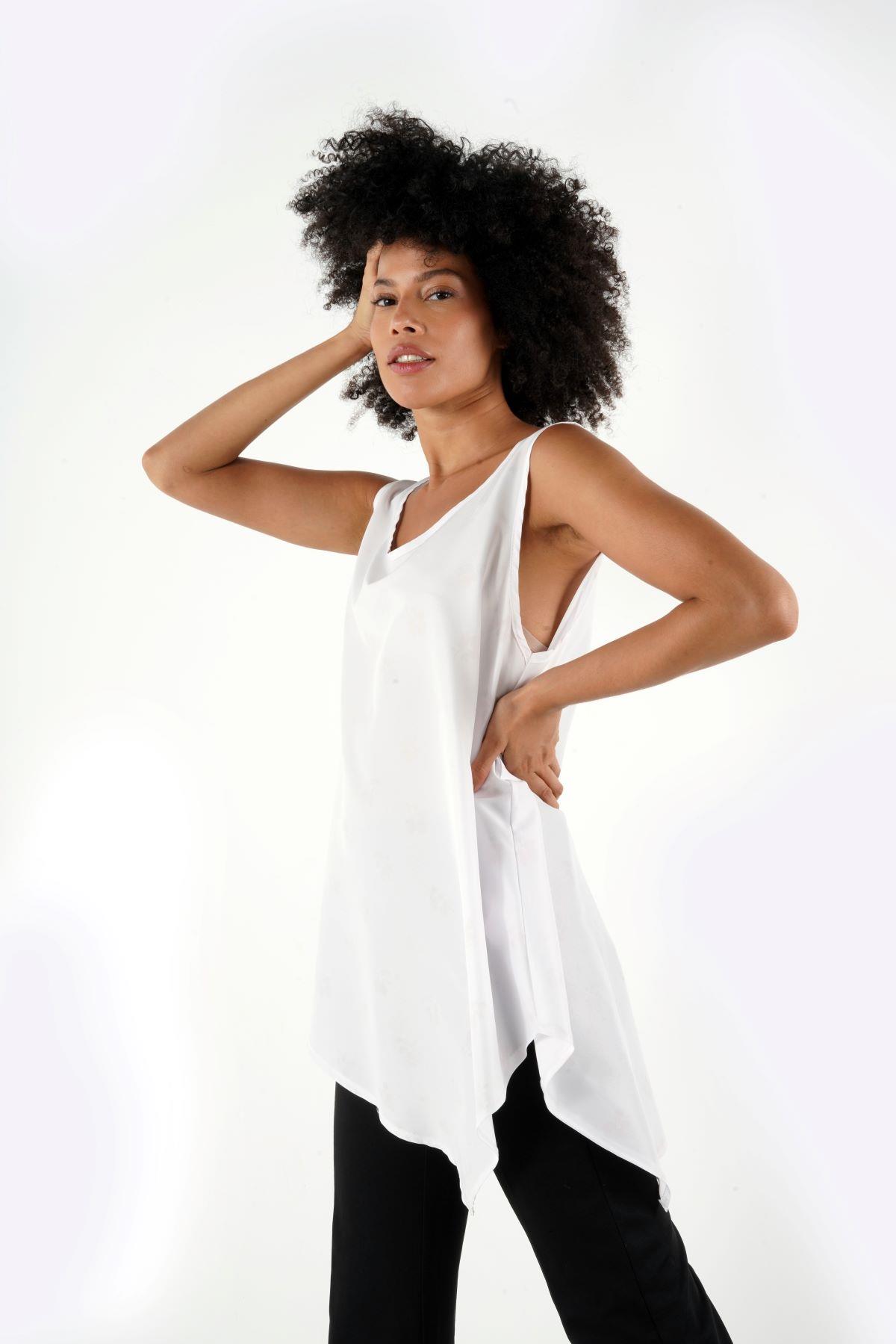 KOLSUZ ASIMETRIK BLUZ