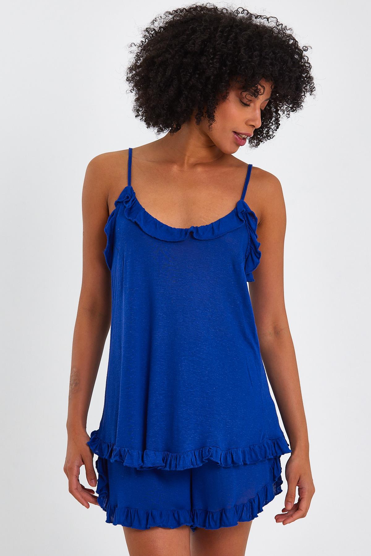 FIRFIRLI BLUZ-ŞORT TAKIM