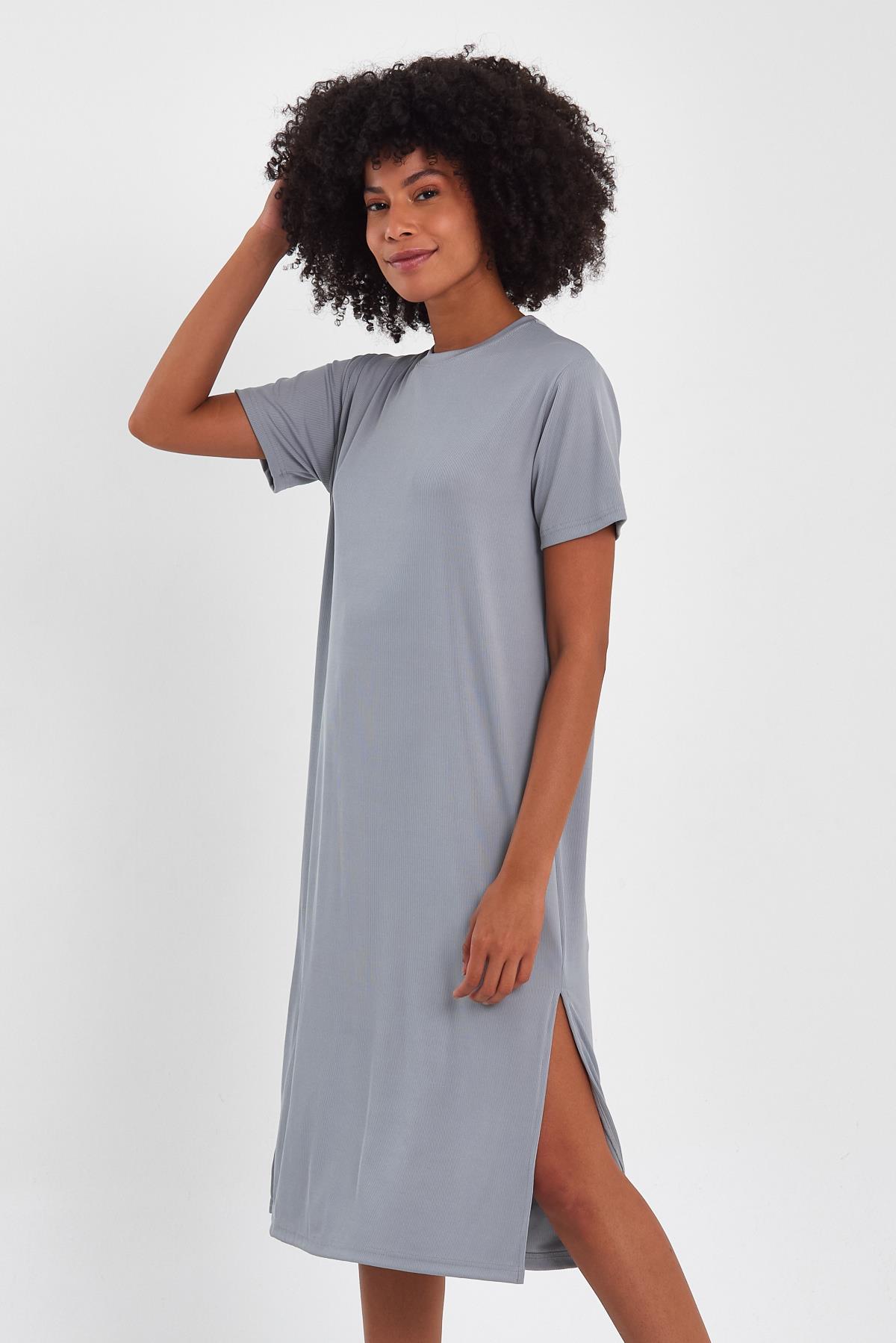 YIRTMAÇLI BASİC ELBİSE